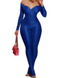 acelyn 2 Piece Outfits for Women Sexy Off Shoulder Tops Bodycon Flared Pant Sets Club Outfits Tracksuit