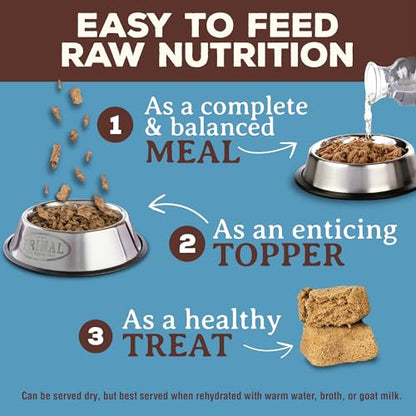 Primal Freeze Dried Raw Cat Food Nuggets Venison, Complete & Balanced Meal or Topper, Premium, Healthy, Grain Free, High Protein Raw Cat Food with Probiotics (14 oz)