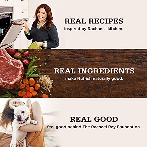 Rachael Ray Nutrish Dish Premium Dry Dog Food, Chicken & Brown Rice Recipe with Veggies & Fruit, 23 Pounds