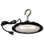 Satco 65/965 Hi-Pro 8-Inch Round LED Shop Light, UFO Utility Light, 80 Watts, Black