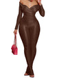 acelyn 2 Piece Outfits for Women Sexy Off Shoulder Tops Bodycon Flared Pant Sets Club Outfits Tracksuit