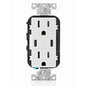 Leviton T5633-W Type A & Type-C USB In-Wall Charger with 15A Tamper-Resistant Outlet, USB Charger for Smartphones and Tablets, Not for Laptops, White