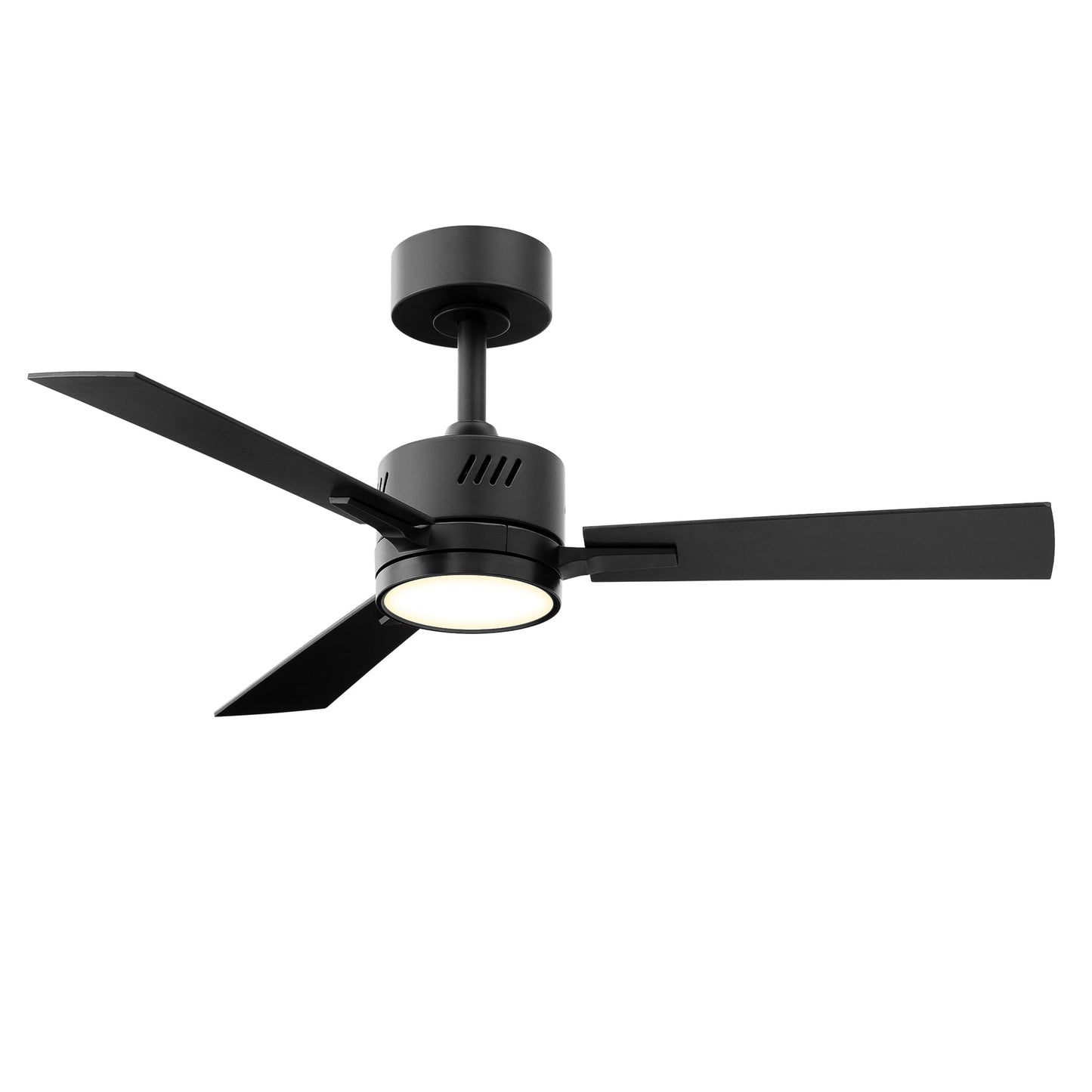 SUNMORY Ceiling Fans with Lights and Remote, 30 inch Low Profile Ceiling Fan with Light, Modern Flush Mount Ceiling Fan for Bedroom/Kitchen/Dining Room/Patio, 6 Wind Speeds, Dimmable, White