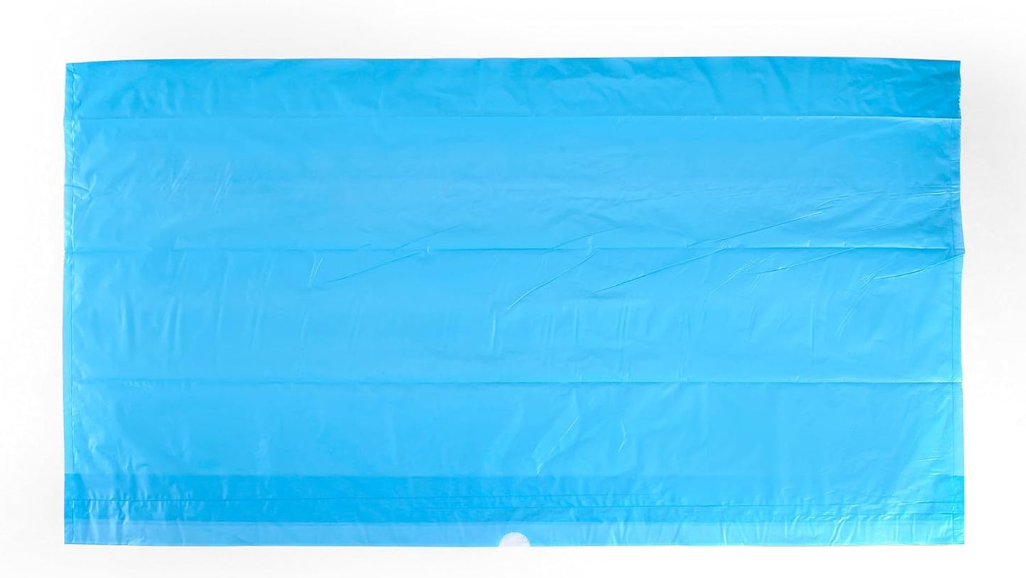 Fresh Step Drawstring Cat Litter Box Liners, Unscented, Size Jumbo, 36" x 19" | Kitty Litter Bags - 15 Count - Cat Litter Liners for Rectangle or Oval Large Litterboxes