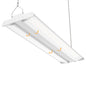 High Bay Led Shop Lights 150W 2Pack 4000K/5000K Switchable Linear High Bay Light Directional 0-10V Dimmable 100-277V Hardwire 135LM/W Commercial Lighting for Warehouse, Workshop, Supermarket