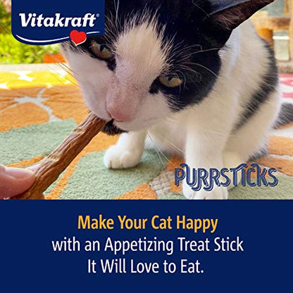 Vitakraft PurrSticks Meaty Cat Sticks - Chicken - Segmented and Breakable Meatstick - Deliciously Tender