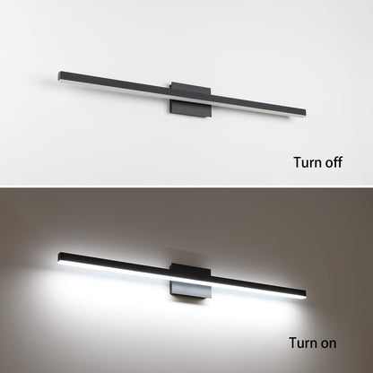 Joossnwell Black Bathroom Vanity Light Fixtures Dimmable 5CCT LED Bathroom Lighting Bar 15.75 Inch Modern Bath Lights Fixture Over Mirror 12W