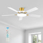 52 Inch Ceiling Fans with Lights and Remote,Ultra Silent Low Profile