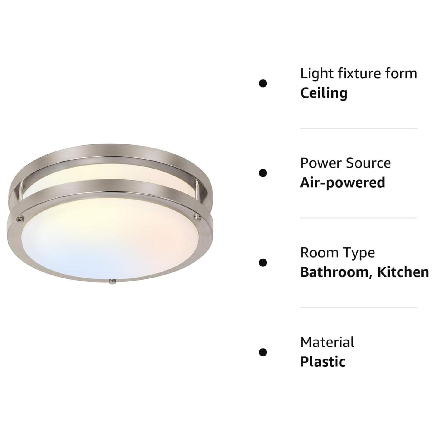 13 inch Flush Mount LED Ceiling Light Fixture, 2700K/3000K/3500K/4000K/5000K Adjustable Ceiling Lights, Oil Rubbed Bronze Saturn Dimmable Lighting for Hallway Bathroom Kitchen or Stairwell, ETL Listed