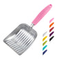 WePet Cat Litter Scoop, Aluminum Alloy Sifter, Kitty Metal Scooper, Deep Shovel, Long Handle, Poop Sifting, Kitten Pooper Lifter, Durable, Heavy Duty, for Litter Box