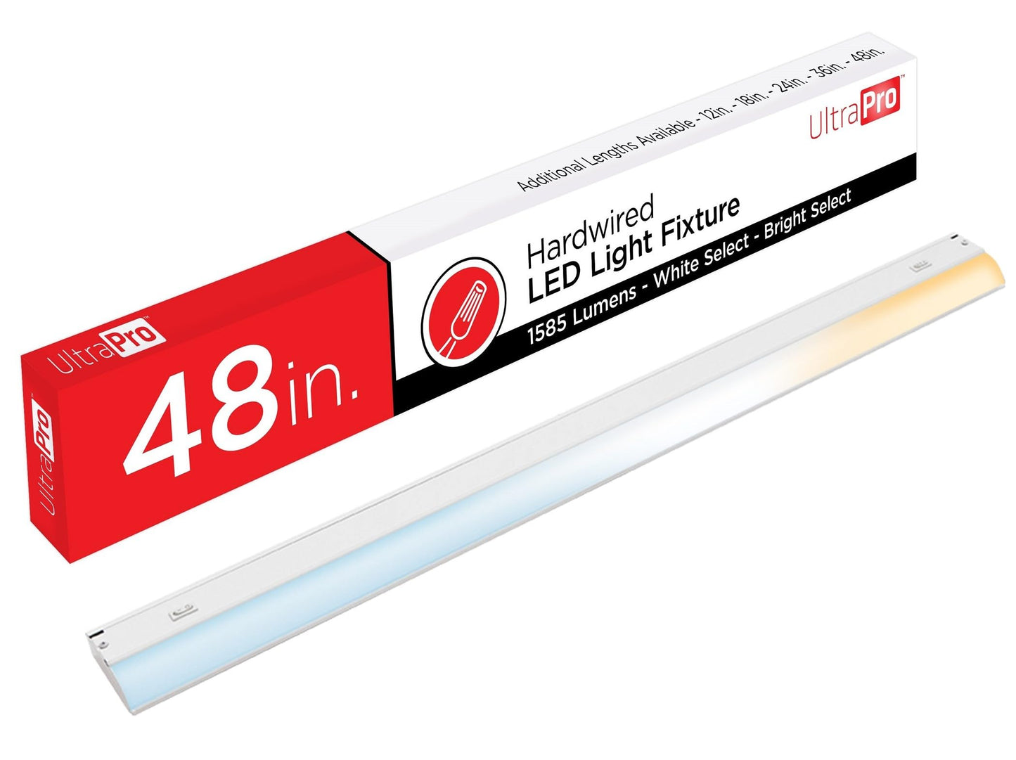 UltraPro 24 inch Hardwired Under Cabinet Lights, 3 Color Settings - 2700K/4000K/5000K - Warm White, Cool White, and Daylight, Under Cabinet Lighting, Dimmable Under Counter Lights for Kitchen, 45368