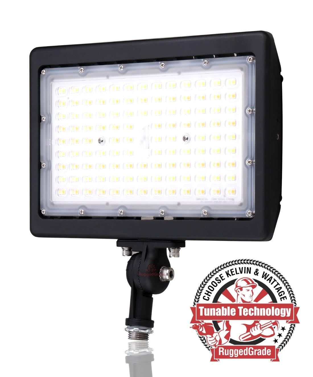 RuggedGrade 120W - Kivo II CS Series LED Floodlight - 17,400 Lumens - Color Selectable 30K/40K/50K - Knuckle Mount