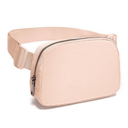 Gitus Belt Bag Fanny Pack Crossbody Bags with Initial Letter Patch Cute Stuff Birthday Gifts for Teenager Girls Cool Stuff for Teens Trendy Preppy Stuff for Teen Girls (Beige-A)