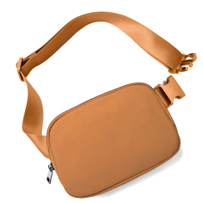 Gitus Belt Bag Fanny Pack Crossbody Bags with Initial Letter Patch Cute Stuff Birthday Gifts for Teenager Girls Cool Stuff for Teens Trendy Preppy Stuff for Teen Girls (Beige-A)