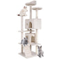 BestPet 54in Cat Tree Tower for Indoor Cats,Multi-Level Furniture Activity Center with Scratching Posts Stand House Condo Funny Toys Kittens Pet Play House,Dark Gray