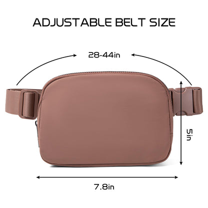 Gitus Belt Bag Fanny Pack Crossbody Bags with Initial Letter Patch Cute Stuff Birthday Gifts for Teenager Girls Cool Stuff for Teens Trendy Preppy Stuff for Teen Girls (Beige-A)