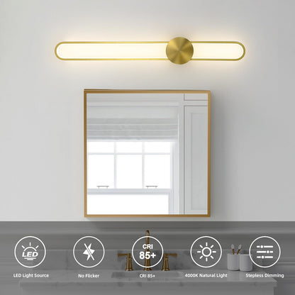 Modern Wall Sconce 4000K Dimmable LED Wall Light Fixture, Hardwired Wall Lamp for Living Room, Dining Room, Bedroom, Hallway, Lobby, Entryway (Brushed Black, H110cm/43.3inch)