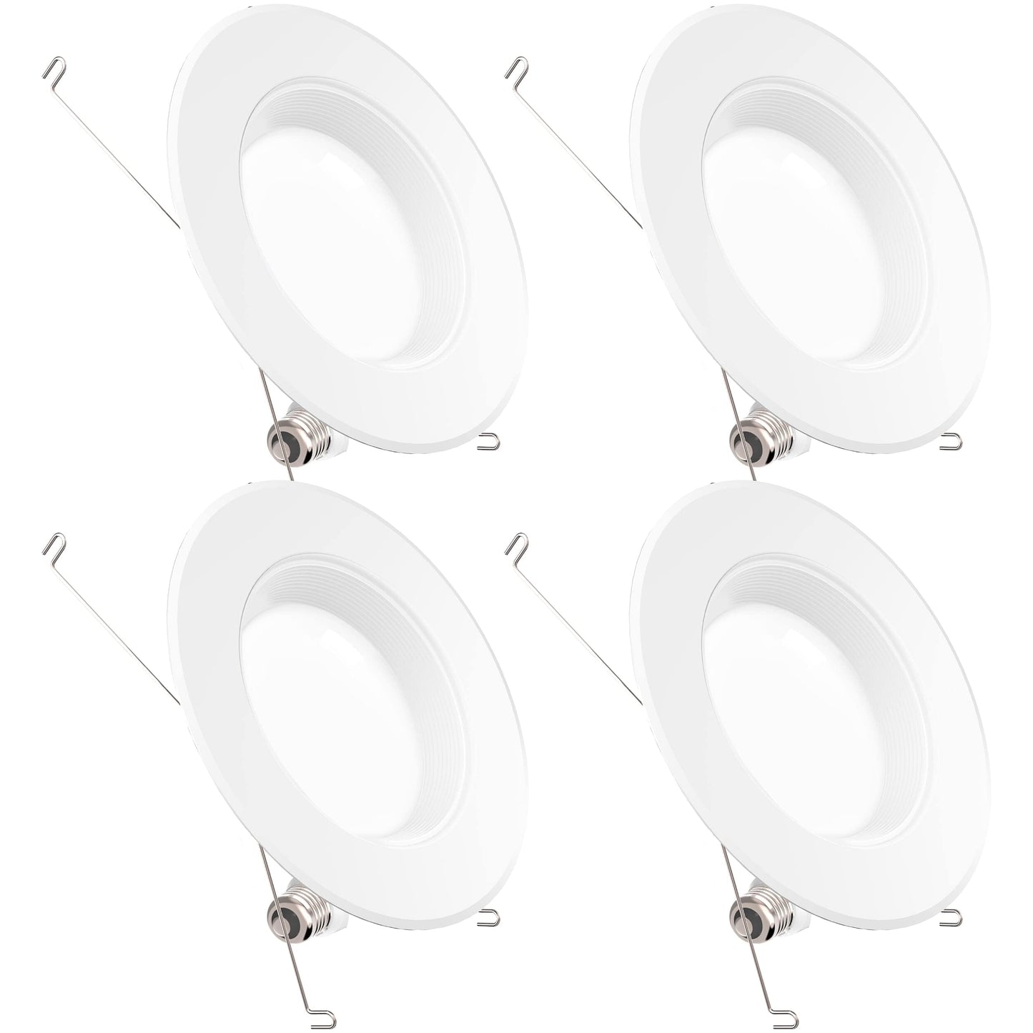 Sunco Recessed Lighting 6 Inch, Retrofit Can Lights, 965LM, 13W (75W Equivalent), Selectable CCT 2700K/3000K/3500K/4000K/5000K, Dimmable, Baffle Trim, Damp Rated UL 4 Pack