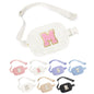 YOOLIFE Easter Gifts for Girls Kids Basket Stuffers - Birthday Gifts for Girls Daughter Sister Friends, Initial Crossbody Bag Belt Bag Fanny Pack for Women, Pink A