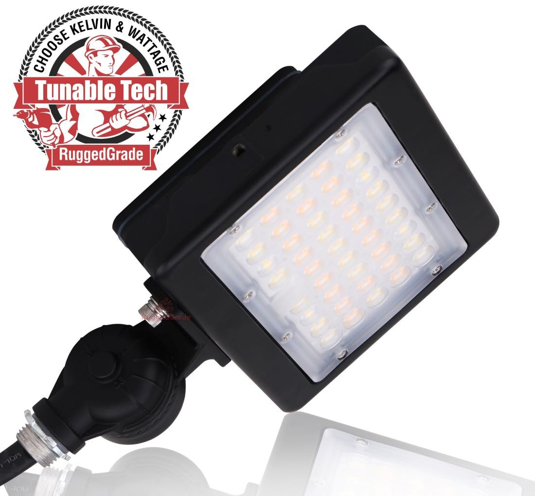 RuggedGrade 120W - Kivo II CS Series LED Floodlight - 17,400 Lumens - Color Selectable 30K/40K/50K - Knuckle Mount