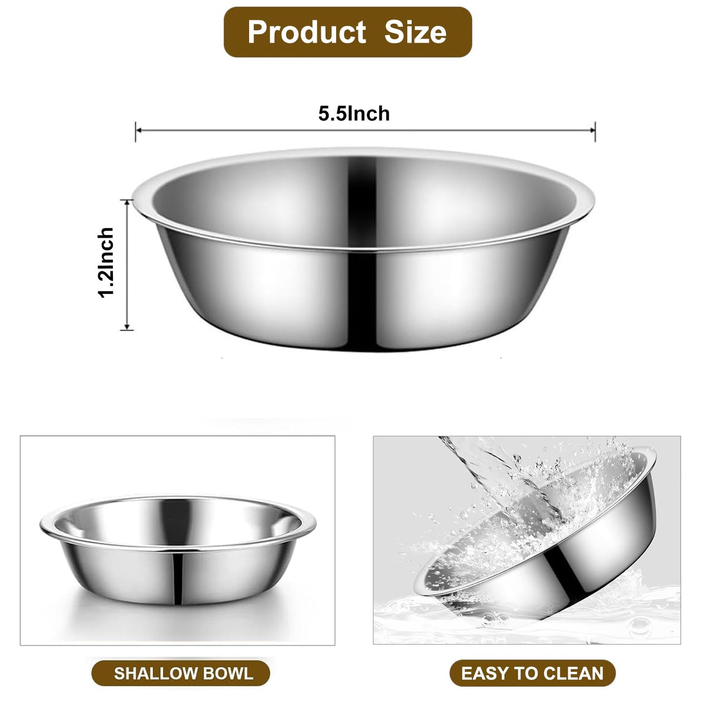 Upgraded Elevated Cat Bowls with Food Mat,15°Tilted Stand Anti Vomiting Raised Cat Dishes for Food and Water,2 Stainless Steel Bowls for Cats and Puppy