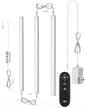 ASOKO Under Cabinet Led Light Plug in, Dimmable Daylight White 4500K, 3 Pack 12 inch Linkable Led Under Counter Lights for Kitchen, Shelf, Workbench, Cupboard, ETL Listed Plug 24V, UNO-LK 4500K