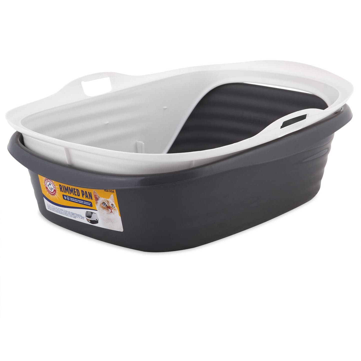Arm & Hammer Cat Boxes for Indoor Cats with Microban, Sifting Litter Box, Scoop Free Cat Litter Tray, USA Made