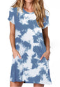 Alaster Women’s Casual Summer T Shirt Dress Loose Short Sleeve Tunic Dress with Pocket for Women