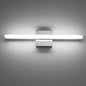 Combuh Modern Bathroom Light Fixtures Over Mirror 16 Inch IP44 9W Chrome Vanity Light Bar for Bathroom Wall Light Fixtures Cool White 6000K