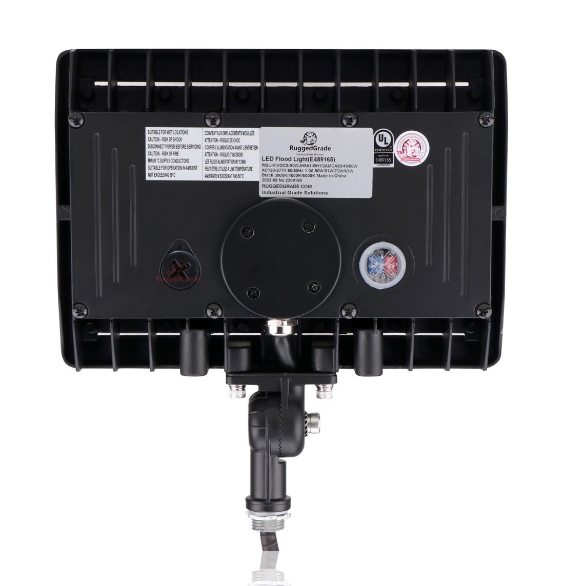 RuggedGrade 120W - Kivo II CS Series LED Floodlight - 17,400 Lumens - Color Selectable 30K/40K/50K - Knuckle Mount