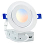 HONZIN 4 Pack 4 Inch Gimbal Recessed Lighting, 360° & 90° Adjustable Canless Downlight - 9W LED 750LM High Brightness, 5CCT 2700K-5000K Selectable, ETL/FCC & IC Rated, CRI90+ Dimmable