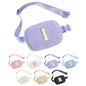 YOOLIFE Easter Gifts for Girls Kids Basket Stuffers - Birthday Gifts for Girls Daughter Sister Friends, Initial Crossbody Bag Belt Bag Fanny Pack for Women, Pink A