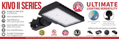 RuggedGrade 120W - Kivo II CS Series LED Floodlight - 17,400 Lumens - Color Selectable 30K/40K/50K - Knuckle Mount