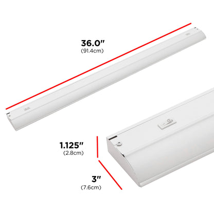 UltraPro 24 inch Hardwired Under Cabinet Lights, 3 Color Settings - 2700K/4000K/5000K - Warm White, Cool White, and Daylight, Under Cabinet Lighting, Dimmable Under Counter Lights for Kitchen, 45368