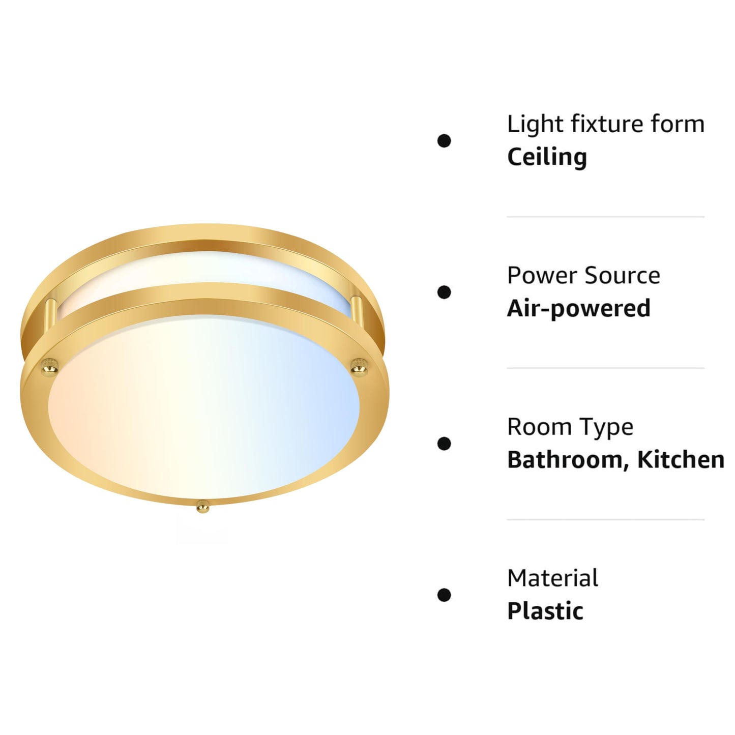 13 inch Flush Mount LED Ceiling Light Fixture, 2700K/3000K/3500K/4000K/5000K Adjustable Ceiling Lights, Oil Rubbed Bronze Saturn Dimmable Lighting for Hallway Bathroom Kitchen or Stairwell, ETL Listed
