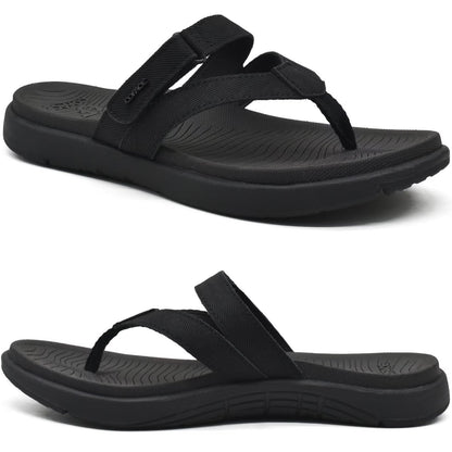 COFACE Womens Fashion Orthotic Flip Flops Ladies Slip On Lightweight Athletic Yoga Mat Cushion Thong Sandals With Comfortable Plantar Fasciitis Arch Support