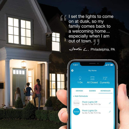 Lutron Caseta Smart Lighting Kit w/ Hub, 2 Original Dimmer Switches, 2 Remotes & More for LED Light Bulbs, Works w/ Alexa, Apple Homekit, Google Home, No Neutral Req, Single-Pole/3-Way, P-BDG-PKG2W