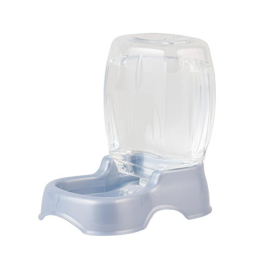 Petmate Pet Cafe Cat and Dog Water Dispenser - Water Bowl for Cats and Dogs, USA Made, .25 GAL, Pearl Ash Blue