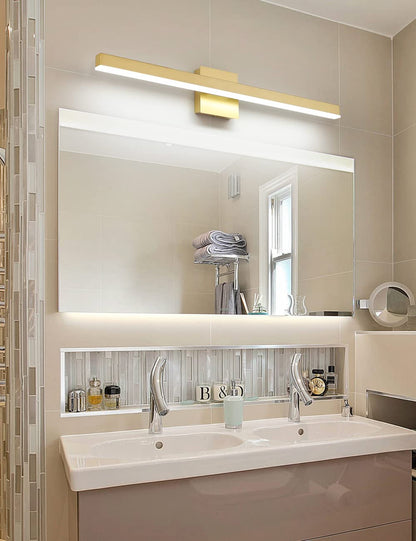 Joossnwell Black Bathroom Vanity Light Fixtures Dimmable 5CCT LED Bathroom Lighting Bar 15.75 Inch Modern Bath Lights Fixture Over Mirror 12W