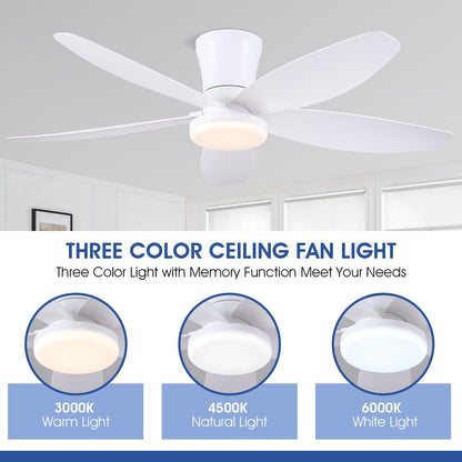 Ceiling Fans with Lights-36 Low Profile Ceiling Fan with Light and Remote/APP Control,Flush Mount,DC Reversible,LED Dimmable Blakc Ceiling Fans for Bedroom,Indoor/Outdoor Patio Use