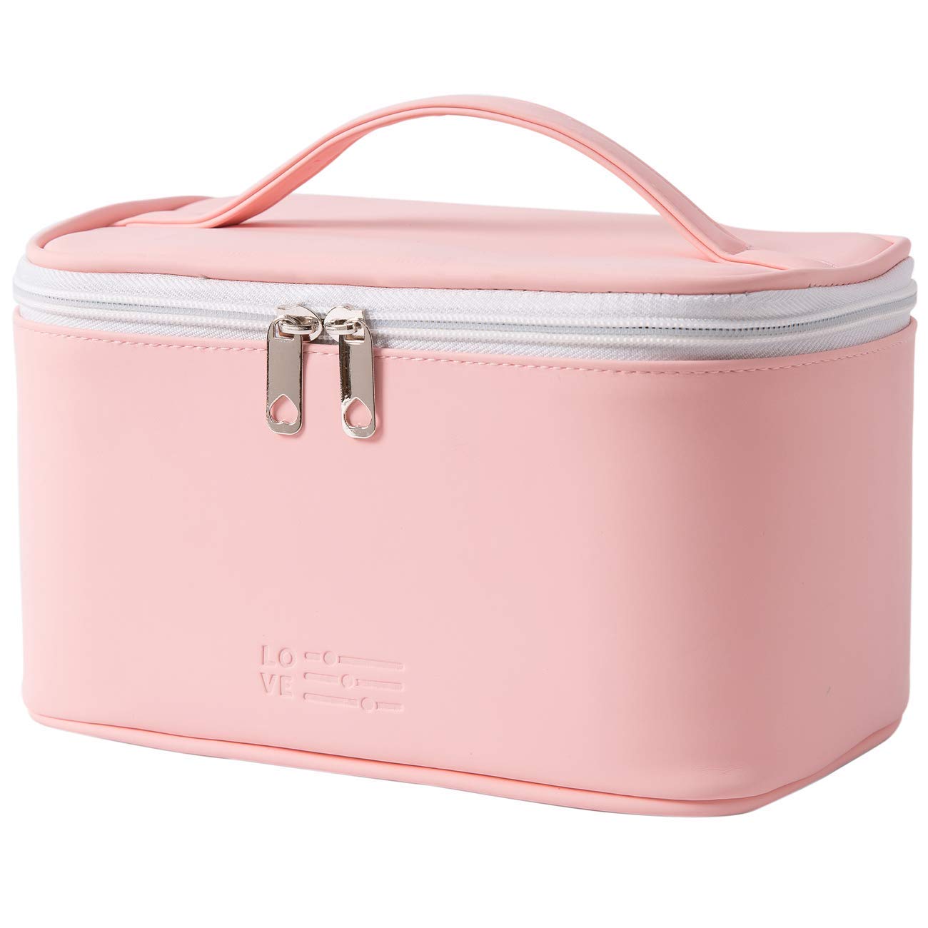 Meiyuuo Cute Makeup Bag Small Cosmetic Bags for Women Girls Gift for Teens Medium Pouch for Purse Essentials Toiletry Zip Pouch PU Waterproof Organizer Case (Cow Print)