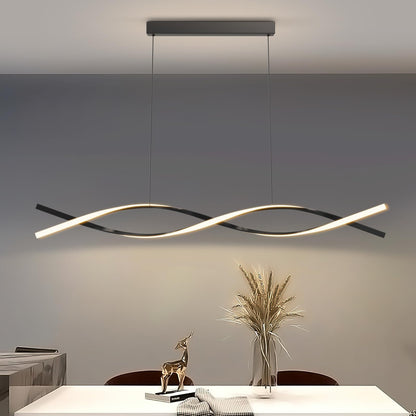 Modern LED Pendant Lights, 39in Chandelier Dimmable with Remote Control 3000k-6000K Adjustable Color Temperature, Aluminum Island Lighting Lamp Fixture for Kitchen, Dining Room, Billiard Room