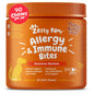 Suplemento inmune a las alergias para perros - Con Omega 3 Aceite de salmón salvaje de Alaska y EpiCor + Prebióticos y probióticos digestivos - Alergias estacionales + Anti picor y puntos calientes Apoyo a la piel - 90 masticables Golosinas