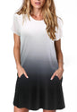 Alaster Women’s Casual Summer T Shirt Dress Loose Short Sleeve Tunic Dress with Pocket for Women