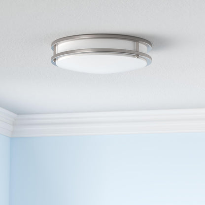 13 inch Flush Mount LED Ceiling Light Fixture, 2700K/3000K/3500K/4000K/5000K Adjustable Ceiling Lights, Oil Rubbed Bronze Saturn Dimmable Lighting for Hallway Bathroom Kitchen or Stairwell, ETL Listed