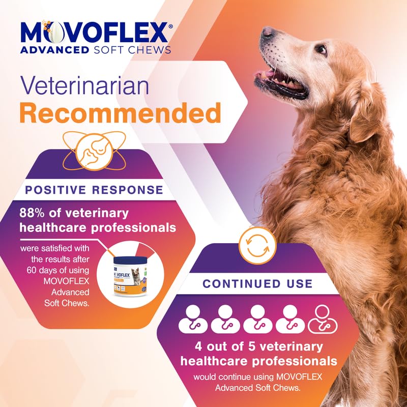 Advanced Soft Chews Hip Joint Support Supplement for Large Dogs- 60 Count by Virbac