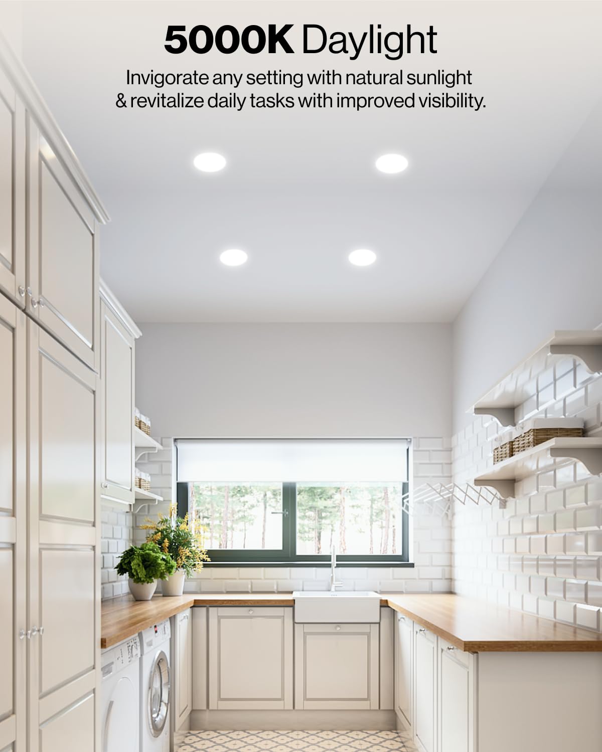 Sunco Recessed Lighting 6 Inch, Retrofit Can Lights, 965LM, 13W (75W Equivalent), Selectable CCT 2700K/3000K/3500K/4000K/5000K, Dimmable, Baffle Trim, Damp Rated UL 4 Pack