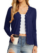 GRECERELLE Women's Long Sleeve V-Neck Button Down Cardigan Knit Shrugs Sweater