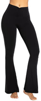 Sunzel Flare Leggings, Crossover Yoga Pants with Tummy Control, High-Waisted and Wide Leg
