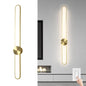Modern Wall Sconce 4000K Dimmable LED Wall Light Fixture, Hardwired Wall Lamp for Living Room, Dining Room, Bedroom, Hallway, Lobby, Entryway (Brushed Black, H110cm/43.3inch)